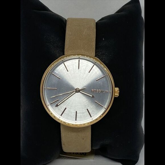 Fossil Suitor BQ3416 Women's Tan Leather Analog Dial Quartz Wrist Watch JK553 - Picture 3 of 12